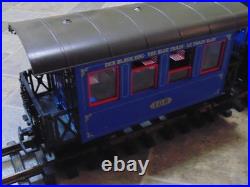 LGB The Blue Train Starter Set with 0-4-0 Engine, 2 Cars, Track, P/S, Figures
