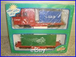 LGB ToyTrain LB Cargo Train G scale 90960 starter set unused new in original box