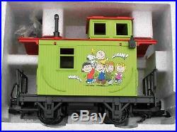 LGB Toy Train 92786 PEANUTS Starter Set 0-4-0 Loco, Gondola, Caboose NEW IN BOX