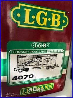 LGB Train Set Budweiser King of All Bottled Beers Train Cart 4070