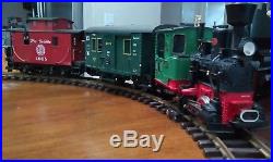 LGB Train Starter Set Engine and 2 Cars Complete Circle Track and Transformator
