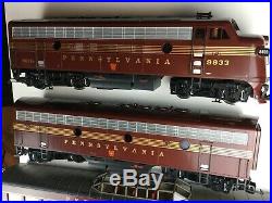 LGB Tuscan Pennsylvania F7 A&B Diesel Train set G scale 25570,25582, & cars