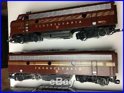 LGB Tuscan Pennsylvania F7 A&B Diesel Train set G scale 25570,25582, & cars