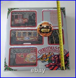 LGB Vintage Scale #72554 Christmas Train Santa Steam Loco Set/Box Working