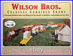 LGB Wilson Brothers Circus Train Set Sound Loco, tender + 11 cars, loads NEW NIB