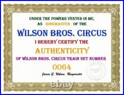 LGB Wilson Brothers Circus Train Set Sound Loco, tender + 11 cars, loads NEW NIB