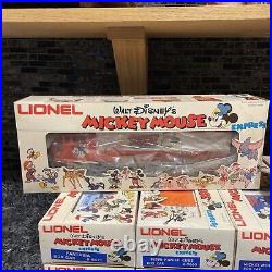LIONEL DISNEY 1977 MICKEY MOUSE EXPRESS 14-PIECE O/027-G TRAIN SET in Box