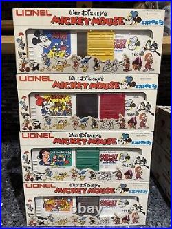 LIONEL DISNEY 1977 MICKEY MOUSE EXPRESS 14-PIECE O/027-G TRAIN SET in Box