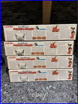 LIONEL DISNEY 1977 MICKEY MOUSE EXPRESS 14-PIECE O/027-G TRAIN SET in Box