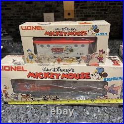 LIONEL DISNEY 1977 MICKEY MOUSE EXPRESS 14-PIECE O/027-G TRAIN SET in Box