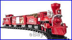 LIONEL TRAINS COCA-COLA Holiday G-Gauge Metal TRAIN SET, 711488, Red