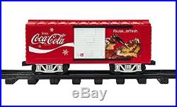 LIONEL TRAINS COCA-COLA Holiday G-Gauge Metal TRAIN SET, 711488, Red