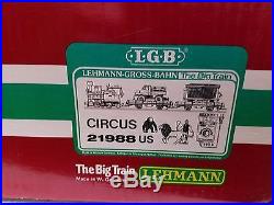 L. G. B LEHMANN GROSS BAHN Big Train Set # 21988 US G SCALE W. TRACK, Mint