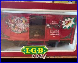 L-G-B The big Train Circus Merry Christmas Car With Sound NEW In Box