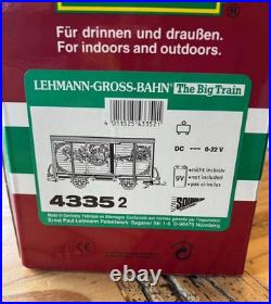 L-G-B The big Train Circus Merry Christmas Car With Sound NEW In Box