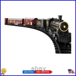 Large Electric Toy Train Set for Boys & Girls, Steam Engine with Carriages