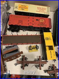 Large Lot Bachmann G Scale Train Set Collection Used Over 30 Cars Plus More
