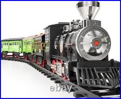 Large Train Set Kids Electric Train Toy with 3 Way Smoke Locomotive, Light