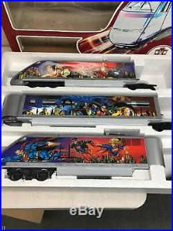 Lehmann G Scale 92950 DC Comics Super Hero Train Set Clean