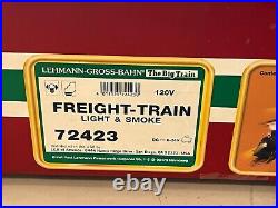 Lehmann LGB G Scale Santa Fe Freight Train Steam Engine Train Set 72423 MINT