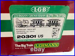 Lgb 20301 Us The Big Train Passenger Set G-scale Complete Full Operation Vg/ex