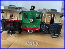 Lgb 23301 Us Passenger Train Set G Scale With Tracks, Figures And Transformer
