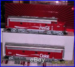 Lgb 29570 Coca-cola Model Train Set Used G Scale F7 A&b Diesel Loco