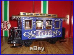 Lgb 72305 Blue 3 Piece Christmas Passenger Train Set No Box Track Or Transformer