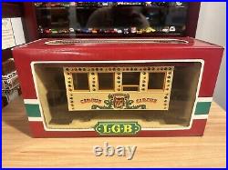 Lgb Circus Train Set + 3 Car G Scale