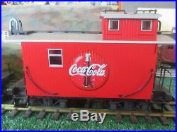 Lgb G Scale 72428 Coca-cola 2-4-0 Steam Locomotive Train Set Excellent Condition
