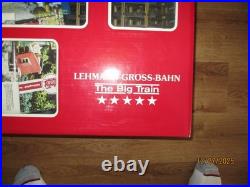 Lgb G Scale Big Train 2 Passenger Cars (1881-1981) Set With People & Track