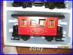Lgb G Scale Big Train 2 Passenger Cars (1881-1981) Set With People & Track