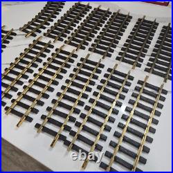 Lgb G Scale Model Train Brass Track Set Includes 12 Straight & 4 Curved Tracks Lgb G Scale Model Train Brass Track Set Includes 12 Straight & 4 Curved Tracks