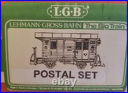 Lgb Postal Car Train Set! Beautiful