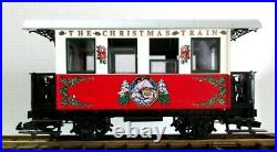Lgb The Christmas Train Red & White Passenger Car The Red Set New