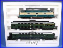 Lima Golden Series HO Scale DB Train/Engine & 2 Duplex Passenger Cars 149806 G