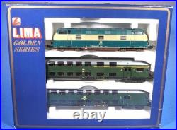 Lima Golden Series HO Scale DB Train/Engine & 2 Duplex Passenger Cars 149806 G