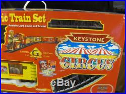 Limited Edition Keystone Circus G Scale Train Set Railroad Locomotive Railway