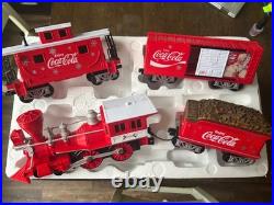 Lionel 711488 G Gauge Coca-Cola Train Set 4 Piece with Track Battery New Open Box