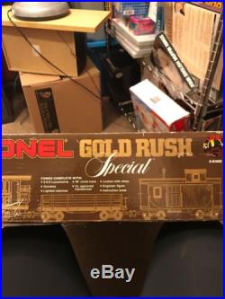 Lionel 8-81000 Gold Rush Special Train Set G SCALE w 8-82000, 8-82001 & 8-82002