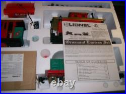 Lionel 8-81017 G Gauge Christmas The Ornament Express Steam Train Set EX/Box