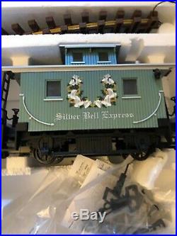 Lionel 8-81024 Silver Bell Express Train Set G Scale Locomotive Christmas Rare