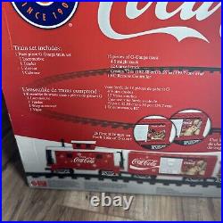 Lionel Coca Cola Christmas Train Set G Gauge 2014 Brand New in Box Lights Sounds