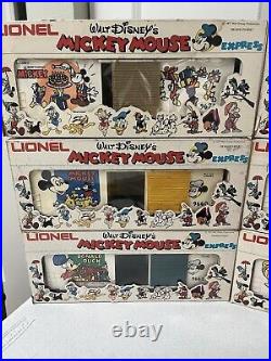 Lionel Disney 1977 Mickey Mouse Express 15-piece O/027-g Train Set Used In Box