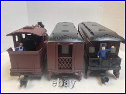 Lionel G Scale Pennsylvania Docksider 0-4-0T Steam Loco Set with Passenger Cars