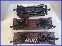Lionel G Scale Pennsylvania Docksider 0-4-0T Steam Loco Set with Passenger Cars