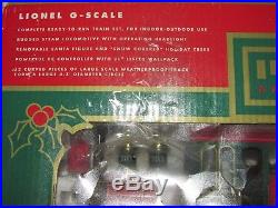 Lionel Large Scale, Holiday Special Christmas train set G scale, IOB Works