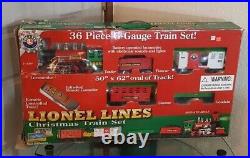 Lionel Lines 36 Piece G-Gauge Christmas Train Set With Remote in box