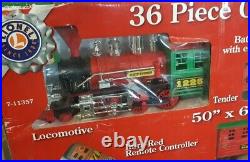 Lionel Lines 36 Piece G-Gauge Christmas Train Set With Remote in box