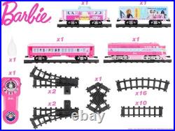 Lionel Mattel Barbie Battery O Gauge Toy Train Set with Remote, Locomotive, Trai